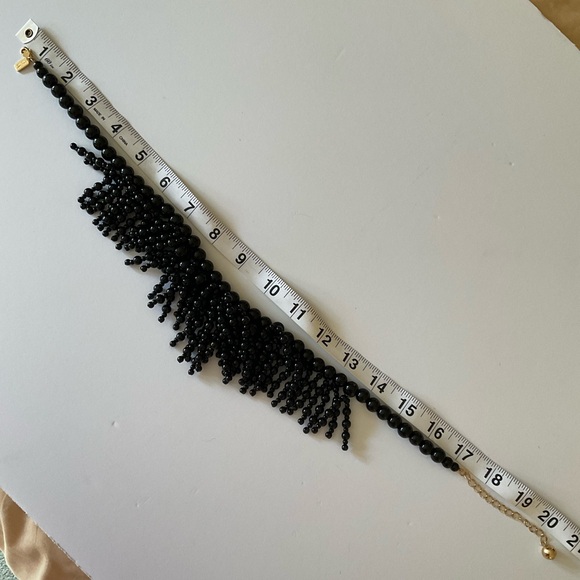 Kate Spade black glass bead statement necklace - Picture 12 of 13